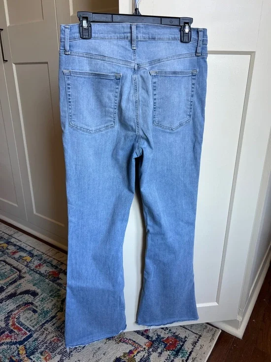 FRAME Le High Flare Raw After Jeans in Light Blue Wilson Wash size 30 - Picture 5 of 8